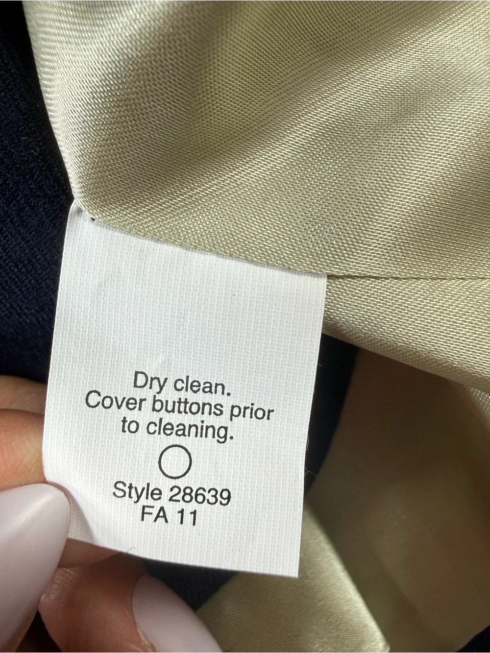 J. Crew Schoolboy Blazer Woman’s Size 12 Navy Blue Wool Blend Gold Button Jacket